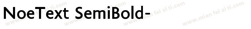 NoeText SemiBold字体转换